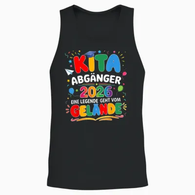 Kita Abgänger 2026 Einschulung Schulkind Junge Mädchen Unisex Tank Top - Black