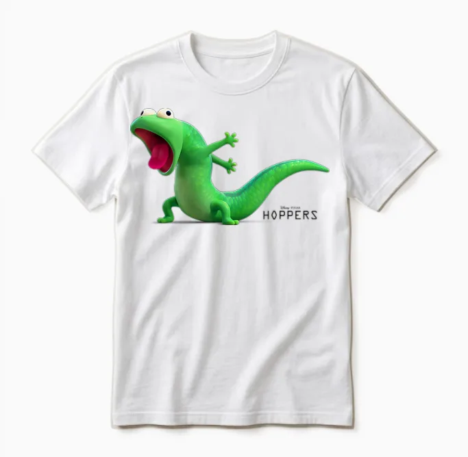 Disney Pixar Hoppers Tom Lizard Coughing Funny Movie Scene Unisex T-Shirt in White