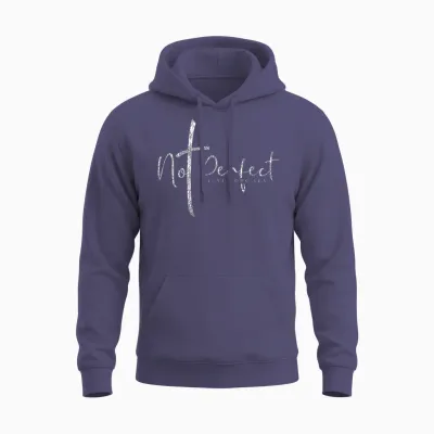 Christian Not Perfect Just Forgiven Men's and Women's T-Shirt, Black Unisex Hoodie - Heather Sport Dark Navy