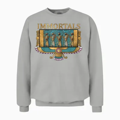 Persian Old Civilizations Symbol of Persian T-Shirt, Black, S Unisex Sweatshirt - Ash