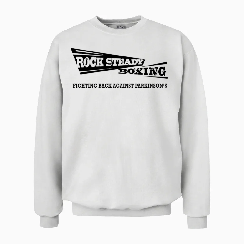 I Am Rock Steady Unisex Sweatshirt in White