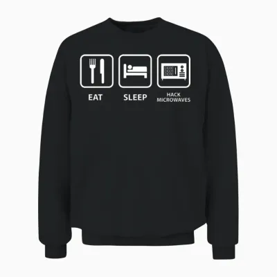Hack Microwaves Unisex Sweatshirt - Black