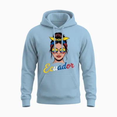 Ecuador Flagge Ecuadorian Pride Unisex Hoodie - Light Blue