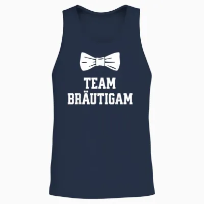 Team Bräutigam Jga T Shirt Polterabend Junggesellenabschied Unisex Tank Top - Navy