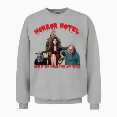 Horror Hotel Group Unisex Sweatshirt - Ash