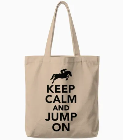Horse Sayings Tote Bags - Natural