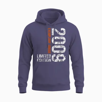 16th Anniversary 2009 Vintage 16 Years Boy and Girl 2009 Unisex Hoodie - Heather Sport Dark Navy