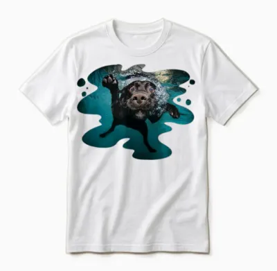 Underwater Dogs Duch by Seth Casteel Unisex T-Shirt - White