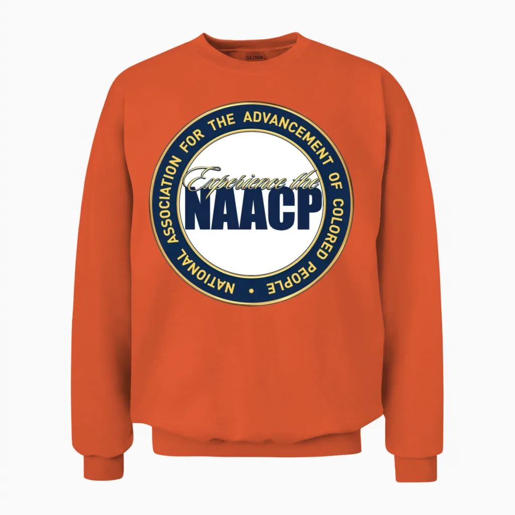 Exp Naacp Unisex Sweatshirt in Orange