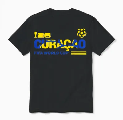 Fifa World Cup26 Qualifier Curacao Unisex T-Shirt - Black