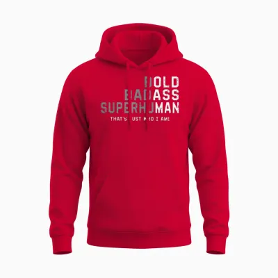 Funny Old Man Saying Gag Gift Fathers Day Birthday Dad Men Unisex Hoodie - Red