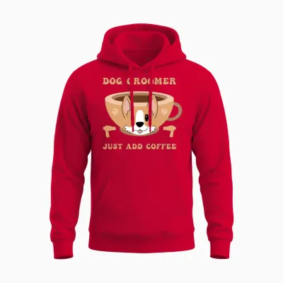 Dog Groomer Dog Grooming Unisex Hoodie - Red