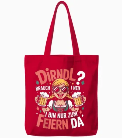 Passend Für Oktoberfest Outfit Damen Trachtenshirt Trachten Tote Bags - Red