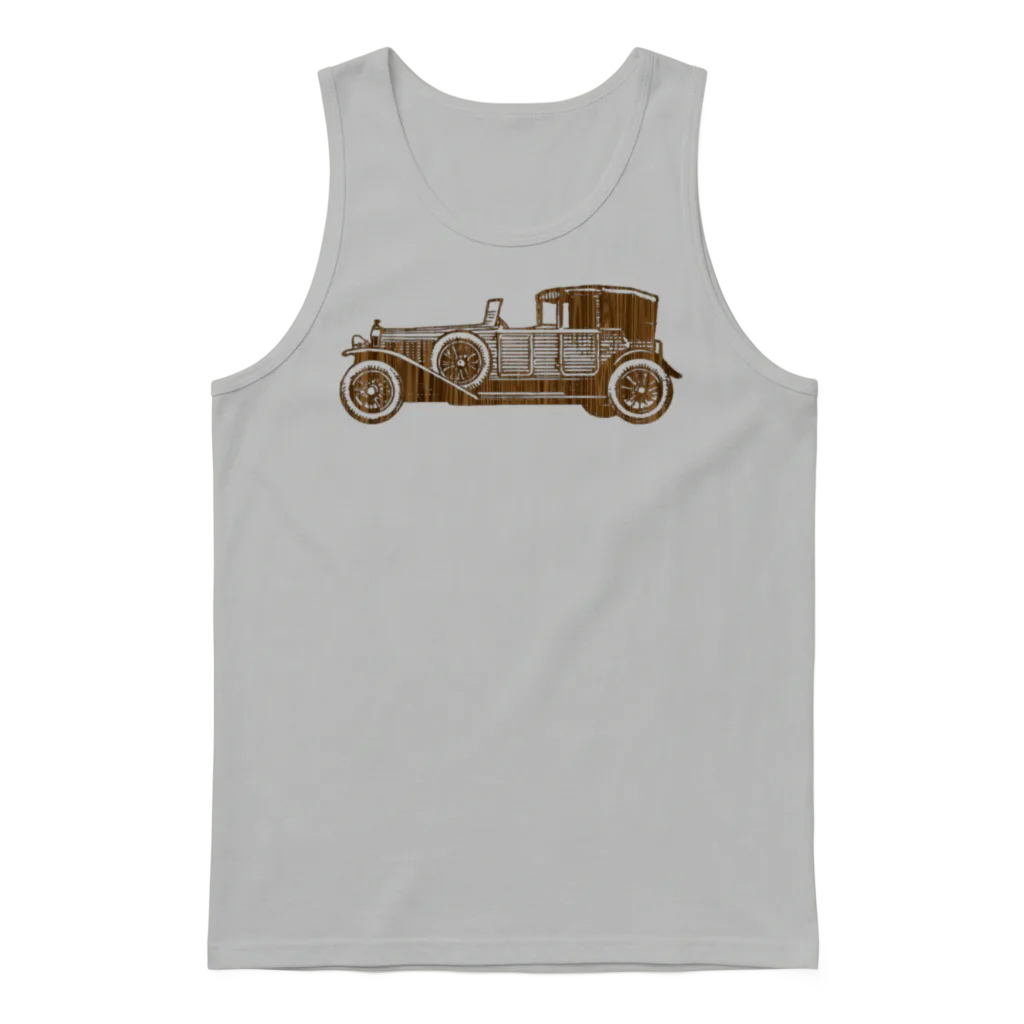 Retro Car โ Cars & Muscle Gift Unisex Tank Top - Ash