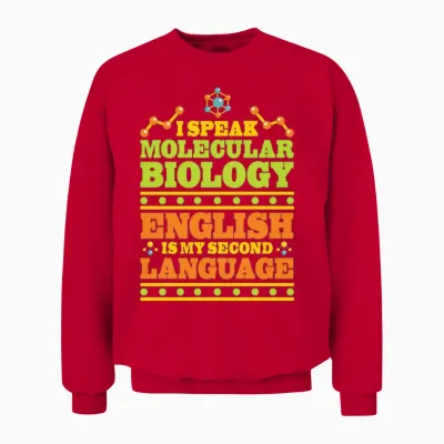 Biology Biologist Funny Molecular Biologist Unisex Sweatshirt - Red