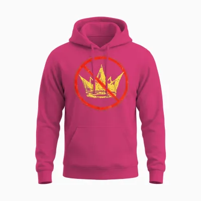 Funny No King Unisex Hoodie - Heliconia