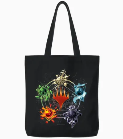 Magic: the Gathering Mana Symbols Epic Tote Bags - Black