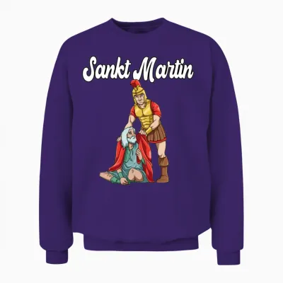 Saint Martin St Martin Unisex Sweatshirt - Purple