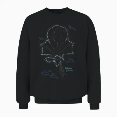 Avatar: Fire and Ash the Winds of Pandora Line Art Unisex Sweatshirt - Black