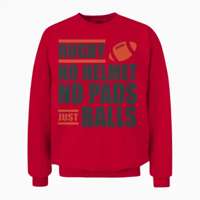 Rugby Unisex Sweatshirt - Red