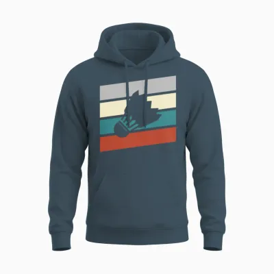Badminton Retro Unisex Hoodie - Dark Heather