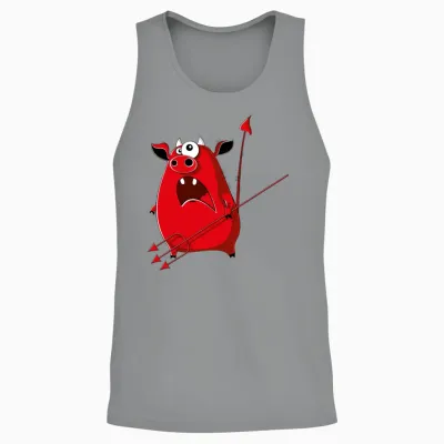 Cartoons-Funny-Imp Unisex Tank Top - Sport Grey