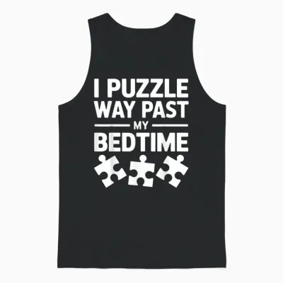 Puzzler Puzzles Puzzle Drôle Unisex Tank Top - Black