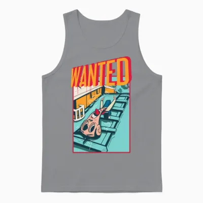 Wanted!! Unisex Tank Top - Sport Grey