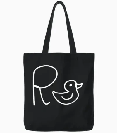 Pensioner Retirement Entry Funny Colleague Farewell Retirement Duck Tote Bags - Black