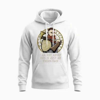 This Is Just My Mythology Face Funny Norwegian Unisex Hoodie - White