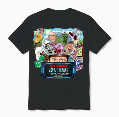 Jeff Dunham Thackerville, Ok (2026) Unisex T-Shirt - Black
