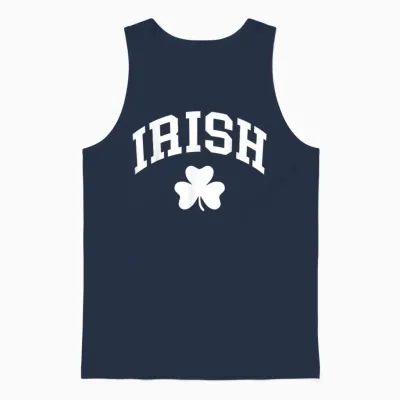 Irish Shamrock St Patricks Day Ireland Pride Irish Green Unisex Tank Top - Navy