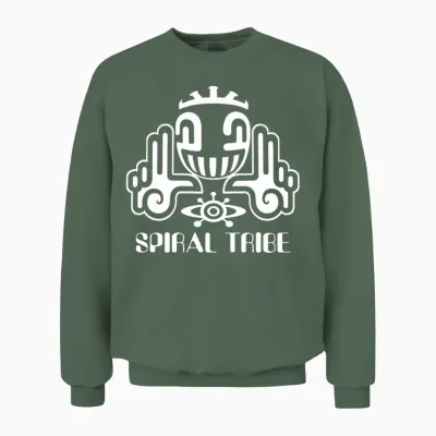 Spiral Tribe | Techno Hardstyle Gabber Tekno 23 T-Shirt Haut De Gamme Unisex Sweatshirt - Military Green