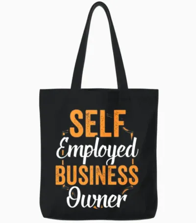 Self Employed Business Owner Boss Work Freelancer Tote Bags - Black