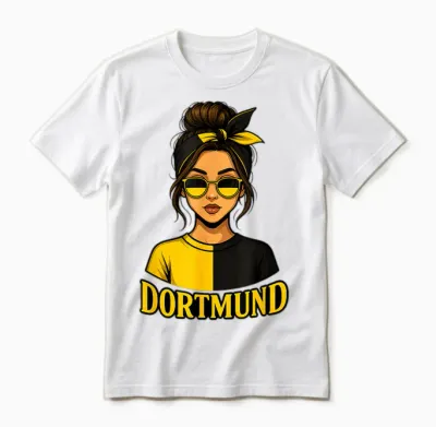 Dortmund T-Shirt Dortmunder Ultras Women's / Girls' Unisex T-Shirt - White