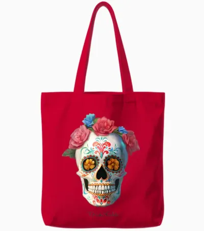 Frida Kahlo - Tag Der Toten, 1. November Tote Bags - Red