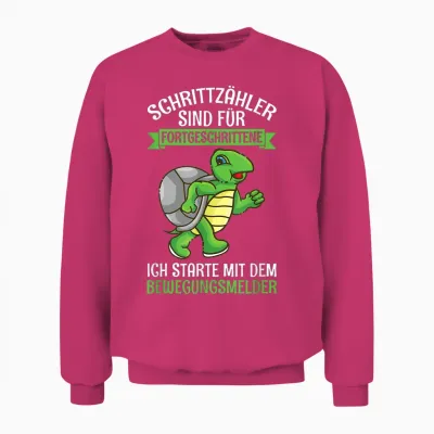 Schrittzähler Sind Für Fortgeschrittene Schildkröte Joggen Unisex Sweatshirt - Heliconia