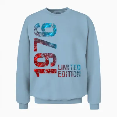 50th Birthday Man Woman 50 Years 1976 Unisex Sweatshirt - Light Blue
