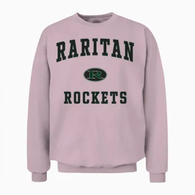 Raritan High School Rockets Unisex Sweatshirt - Light Pink
