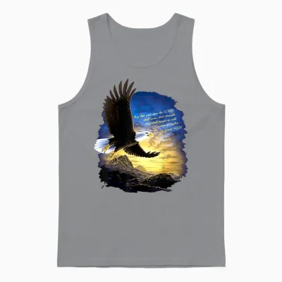 Jesaja 40:31 Berg Flügel Als Adler Christlicher Bibelvers Unisex Tank Top - Sport Grey