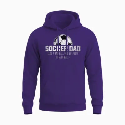 Funny Soccer Dad Unisex Hoodie - Purple