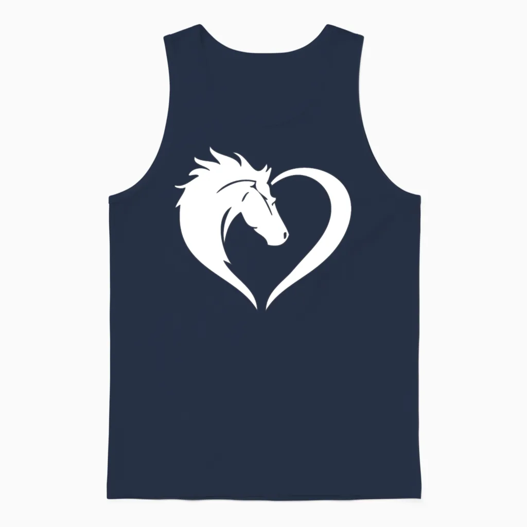 Horse Manure Lovers Unisex Tank Top in Navy