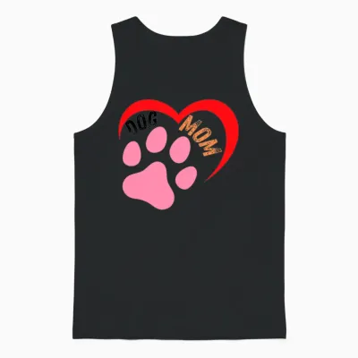 Dog Mom Unisex Tank Top - Black