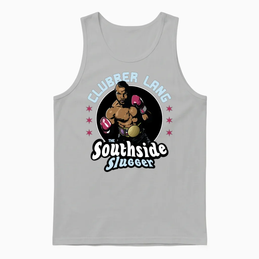 Clubber Lang Southside Slugger Unisex Tank Top in Ash