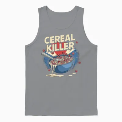 Retro Breakfast Unisex Tank Top - Sport Grey