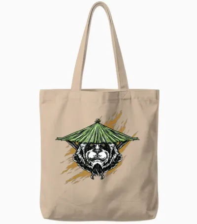 Kung Fu Master Tote Bags - Natural