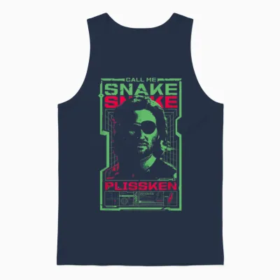 évadez-Vous De New York, Appelez-Moi Snake Plissken, Kurt Russell Unisex Tank Top - Navy