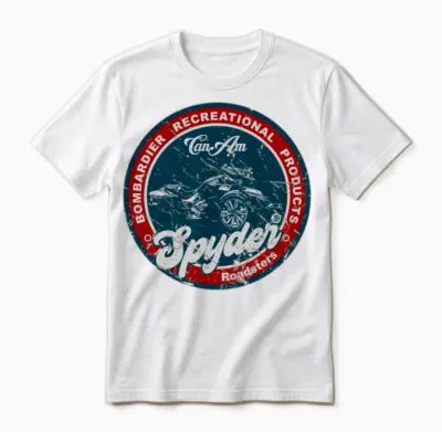 Can Am Spyder Retro Unisex T-Shirt - White