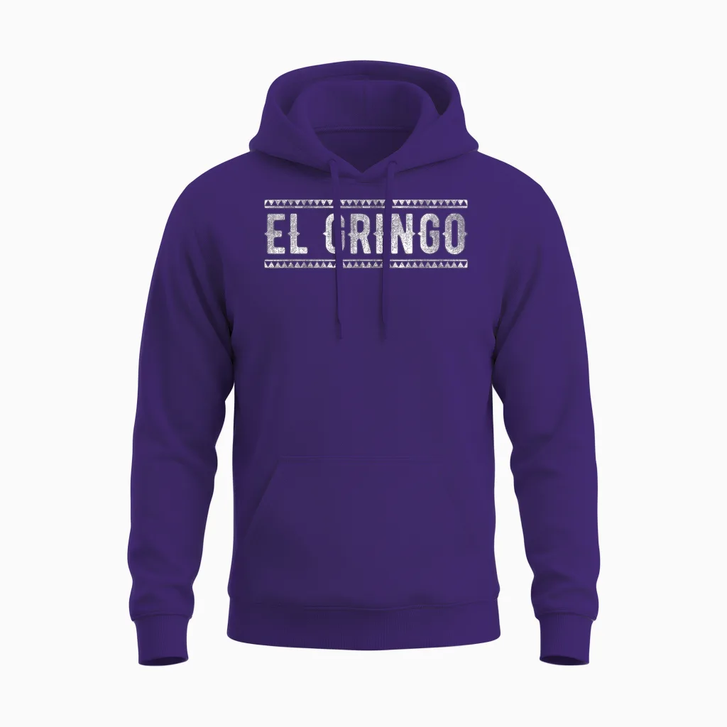De Mayo Famous El Gringo Spanish American Slang Unisex Hoodie in Purple