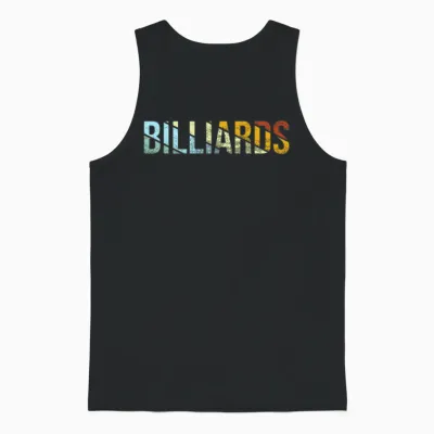 Billiards Retro Unisex Tank Top - Black